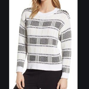 LOU & GREY CHECKERED CHECK SWEATER SIZE SMALL